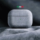 Suede Italian AirPods Case for AirPods 3, 4, Pro, and 2 Pro
