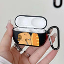 Cartoon capybara AirPods case – durable silicone protection